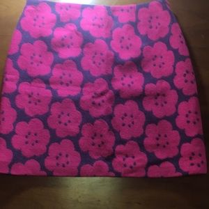 Boden poppy wool mini skirt